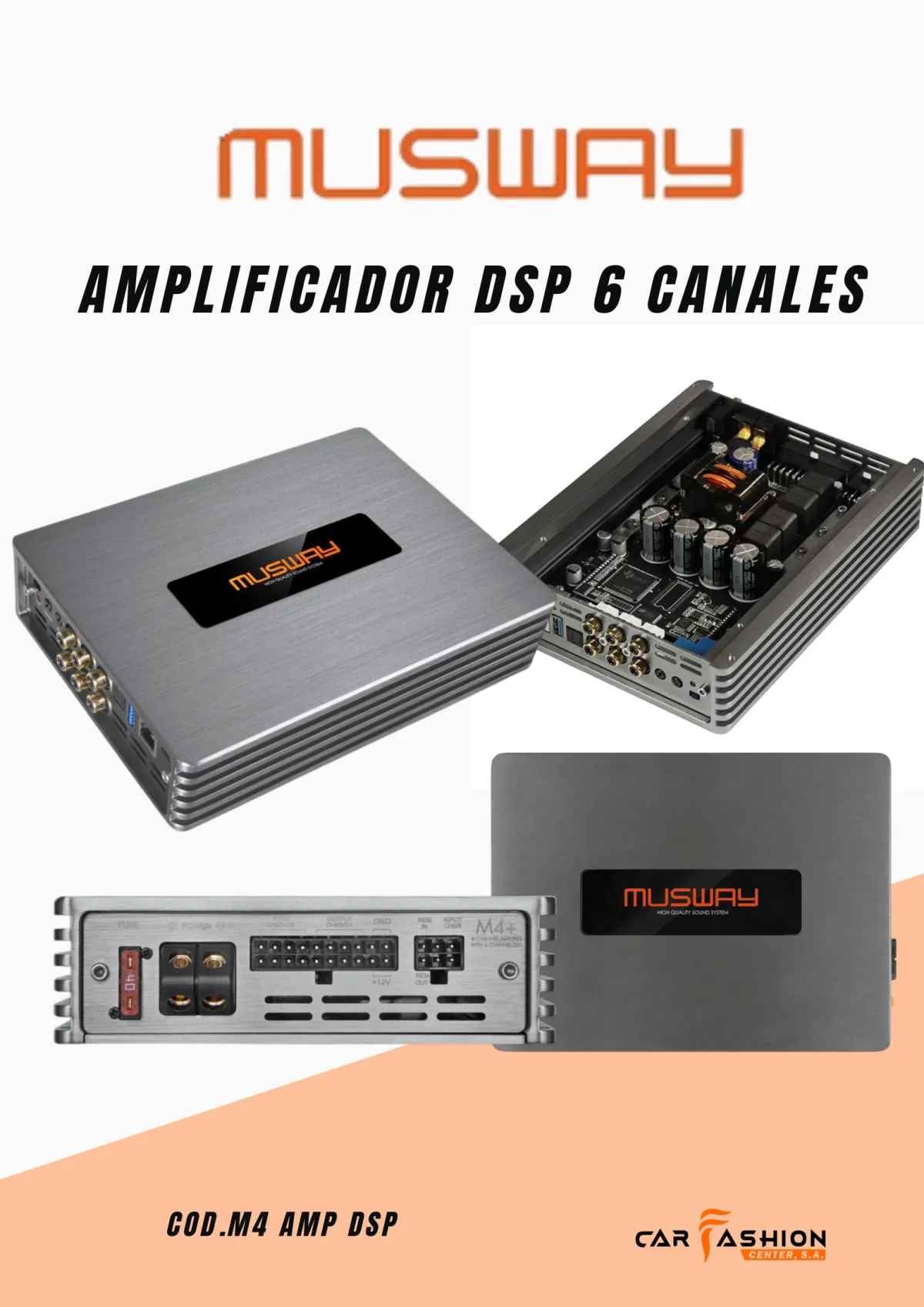 MUSWAY M4+ AMPLIFICADOOR CON DSP INTEGRADO
