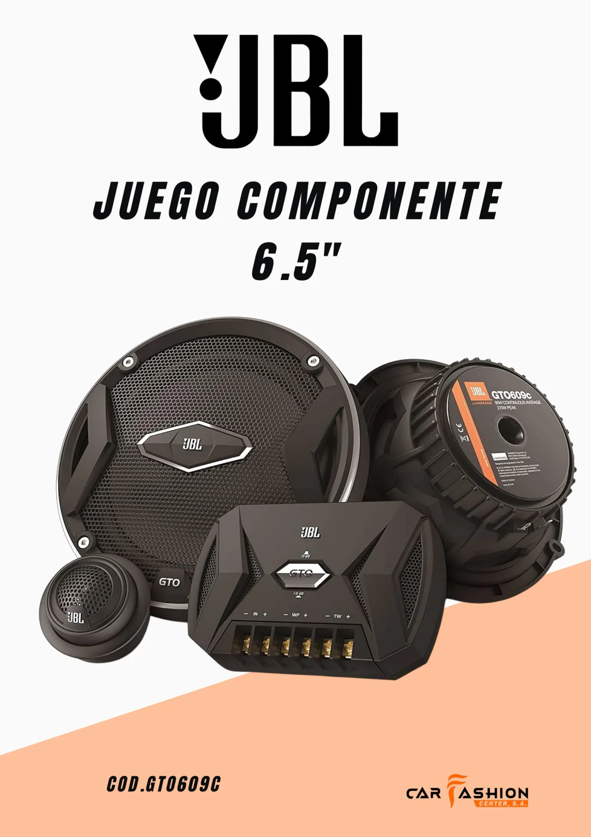 JBL GTO609C – Juego Componentes 6.5"