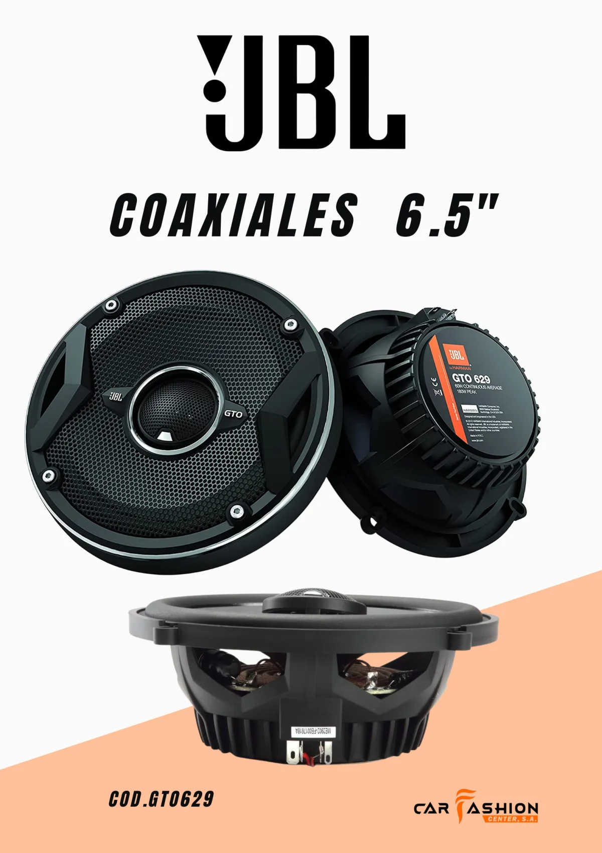 JBL GTO629 –  Coaxiales  6.5"