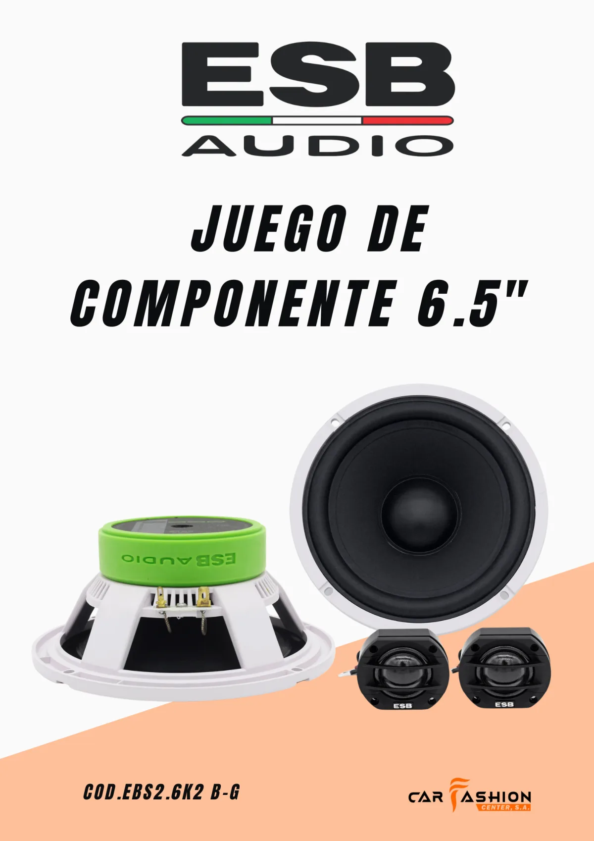ESB Audio Serie 2000 – Juego de Componentes 6.5"