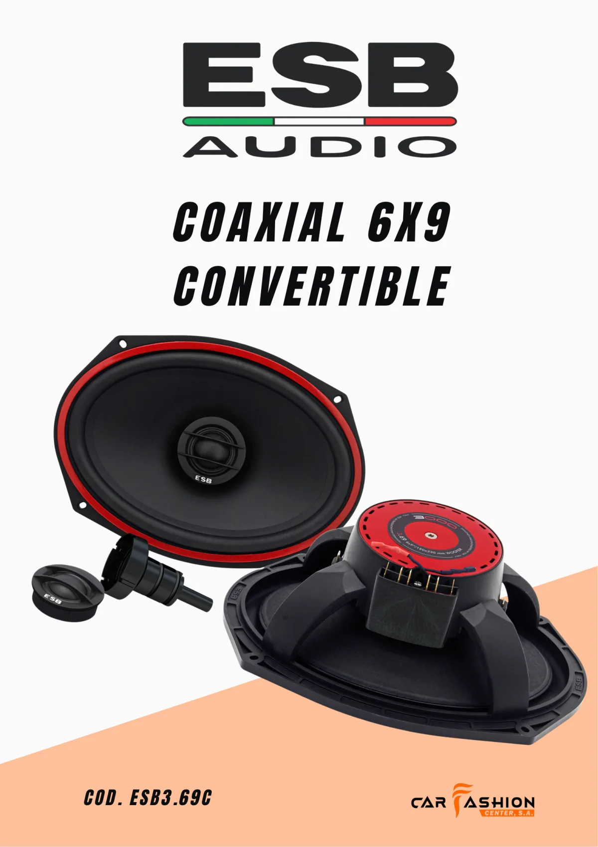 ESB Convertible 6x9" – Bocinas Coaxiales